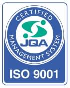 ISO 9001 認証マーク（JQA）